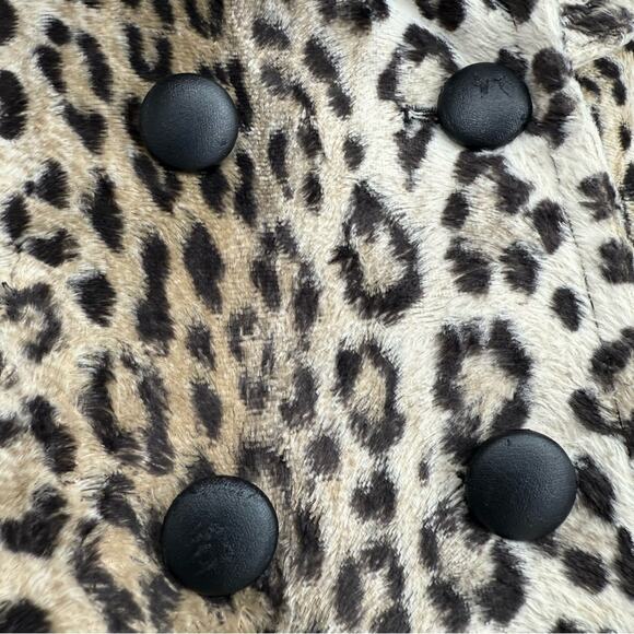 Milly Minis Girl's Animal Print Faux Fur‎ Coat Size 2 - Picture 12 of 13